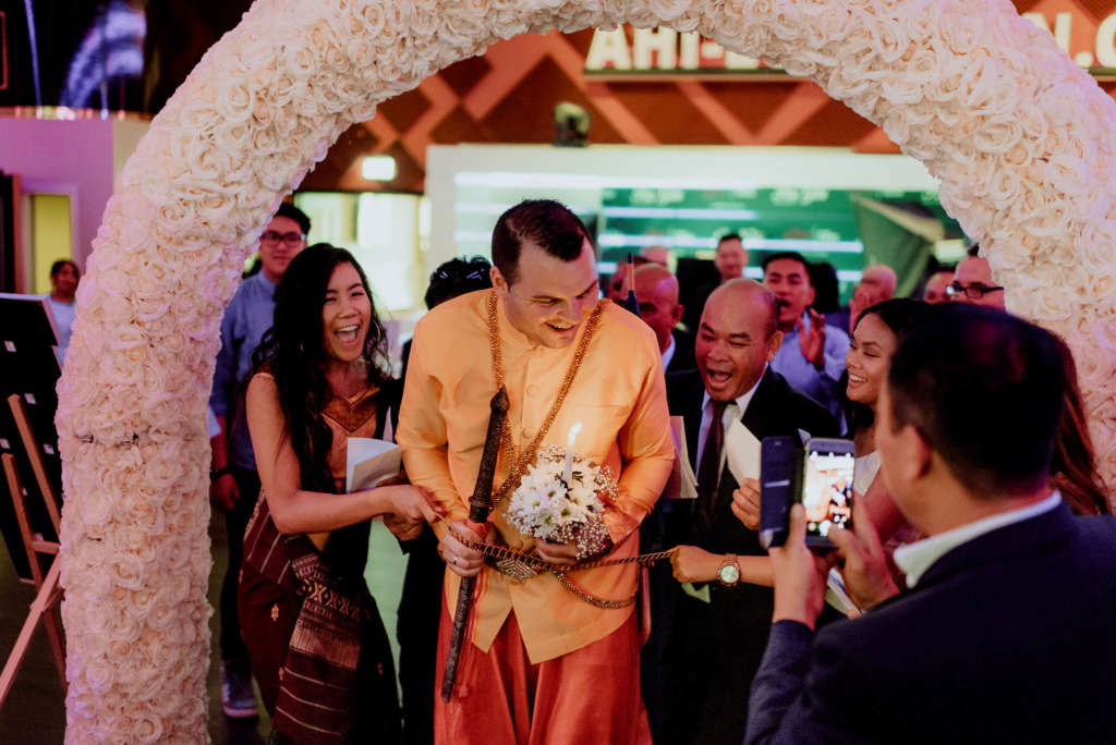 Asiatische Hochzeit Tradition Laotische Zeremonie