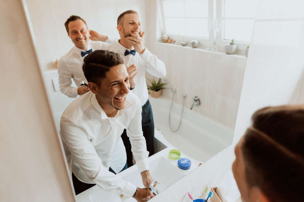 Getting Ready der Jungs vorbereitungen des Brautigams Fotograf