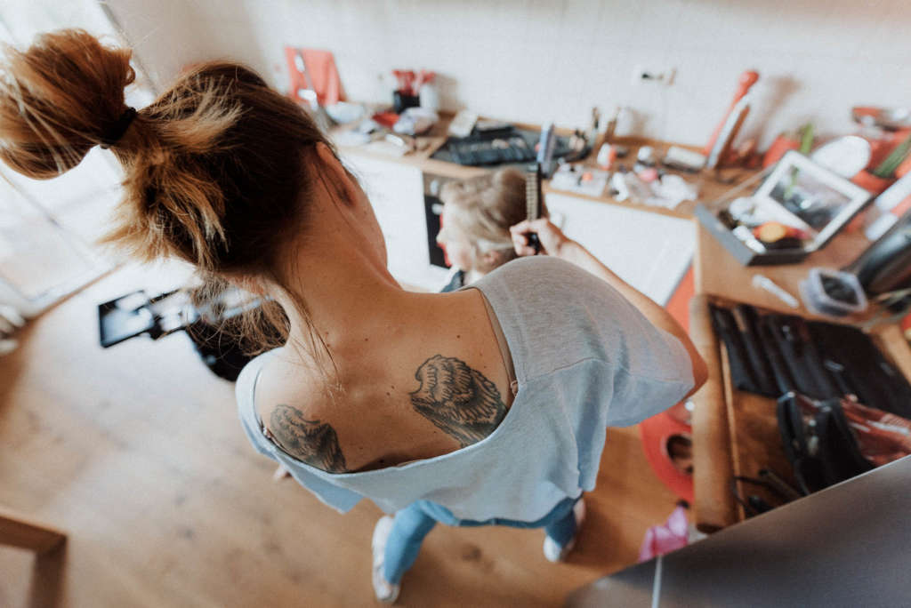 Haare Styling fuer hochzeit zuhause Getting Ready