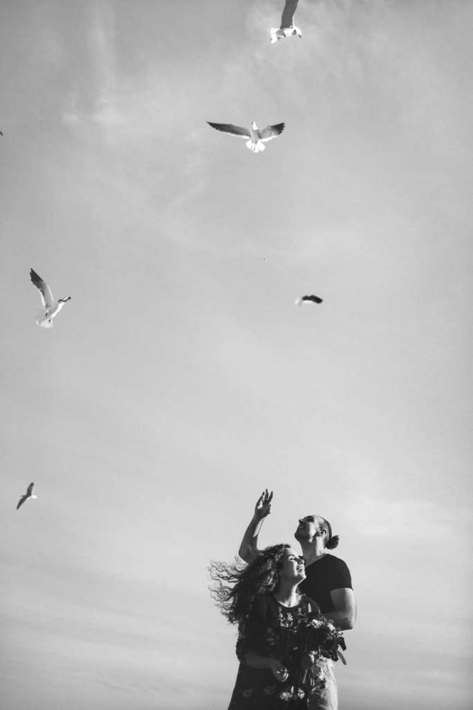 Jarina und Jan das Be Bright Photography Team beim Paarshooting mit Moeven 01