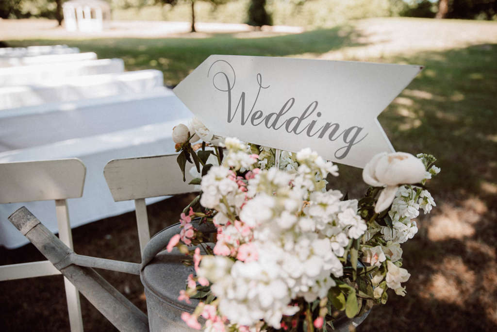 Dekoration Boho Hochzeit Schild Blumen