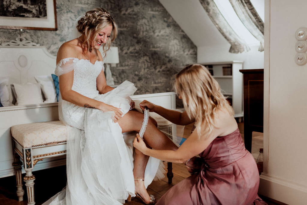 Sexy Fotos Braut Hochzeit Getting Ready