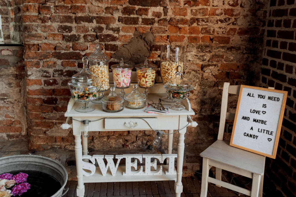 hochzeit diy candy bar dekorieren Ideen