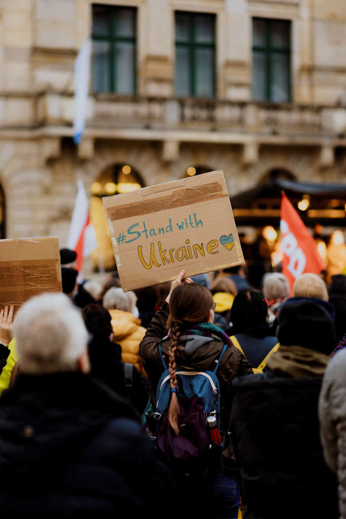 Duesseldorf Demo Ukraine 24.02.2022 Schadowplatz photo Jan Breitmeier 23