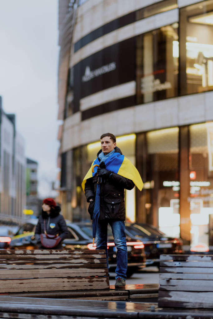 Duesseldorf Demo Ukraine 24.02.2022 Schadowplatz photo Jan Breitmeier 25