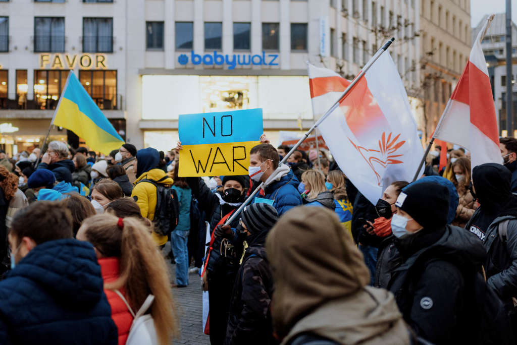 Duesseldorf Demo Ukraine 24.02.2022 Schadowplatz photo Jan Breitmeier 28