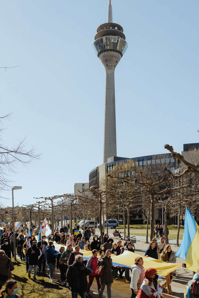 Friedensmarsch Ukraine Duesseldorf 19 03 2022 Demo 049