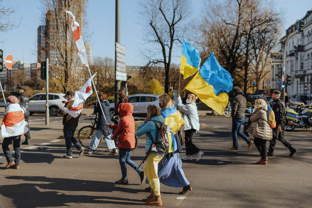 Friedensmarsch Ukraine Duesseldorf 19 03 2022 Demo 058