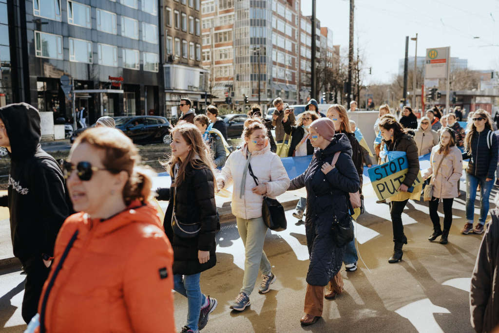 Friedensmarsch Ukraine Duesseldorf 19 03 2022 Demo 061