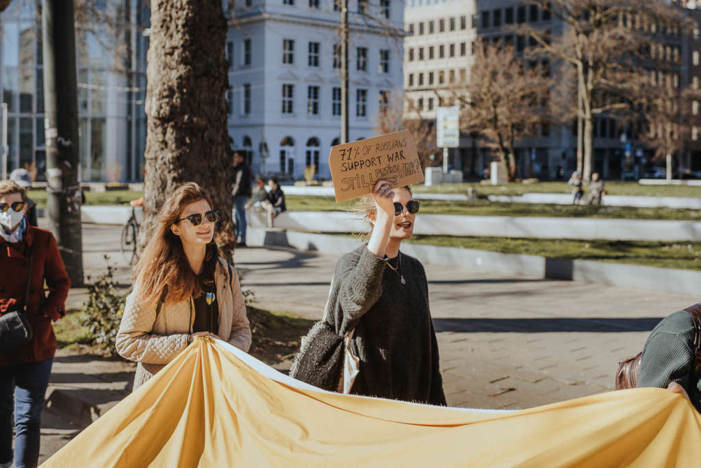 Friedensmarsch Ukraine Duesseldorf 19 03 2022 Demo 066