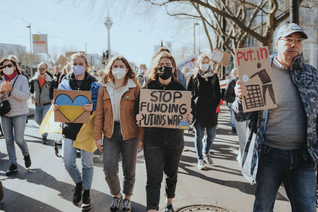 Friedensmarsch Ukraine Duesseldorf 19 03 2022 Demo 073