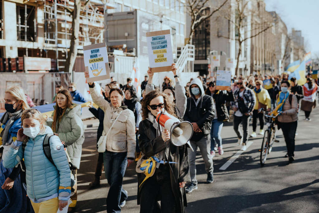 Friedensmarsch Ukraine Duesseldorf 19 03 2022 Demo 082