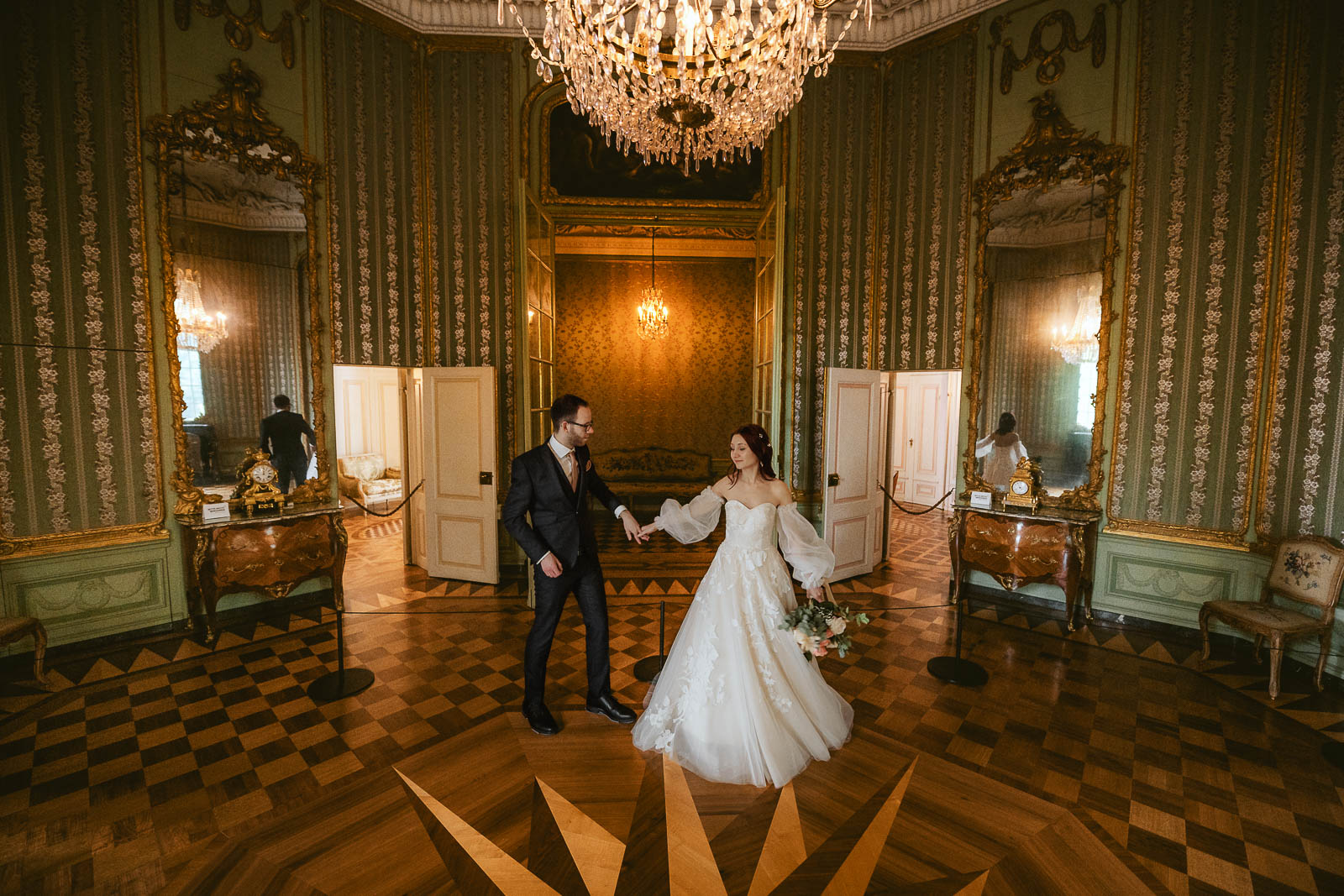 Hochzeitsfotos in Schloss Benrath Hochzeitsfotograf